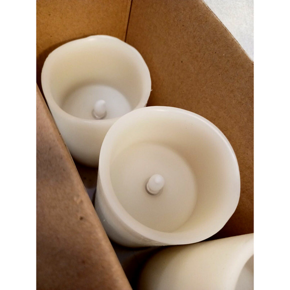 3 PROGRAMMABLE Flameless Candles Vanilla Candles 4 Hour Set Wax flickering flame - Picture 13 of 16